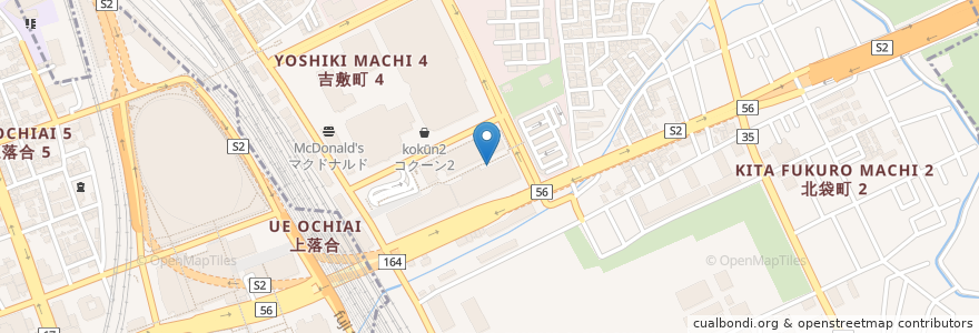 Mapa de ubicacion de アジアのおかゆと麺 en Japan, 埼玉県, さいたま市, 大宮区.