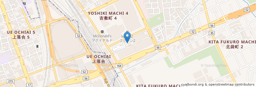 Mapa de ubicacion de フードバザール en Japan, 埼玉県, さいたま市, 大宮区.