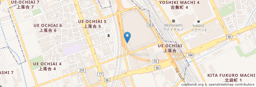 Mapa de ubicacion de さいたまスーパーアリーナ駐輪場 en Jepun, 埼玉県, さいたま市, 中央区, 大宮区.