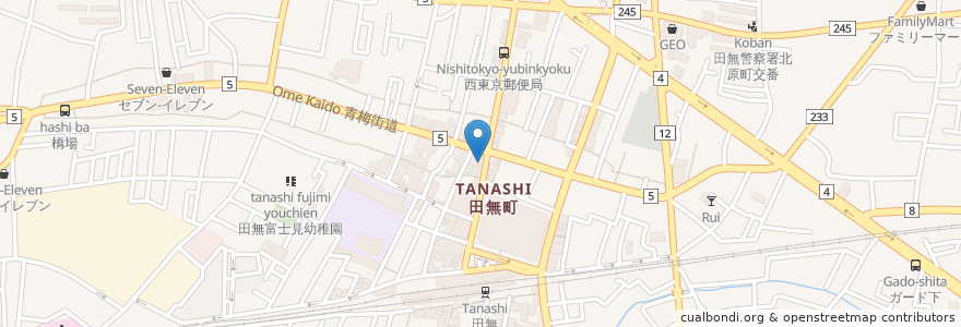 Mapa de ubicacion de ハーフヤード en Japan, 東京都, 西東京市.