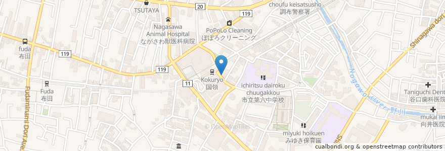 Mapa de ubicacion de 2-3 en 日本, 東京都, 調布市.
