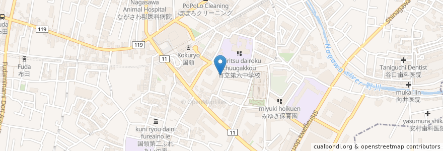 Mapa de ubicacion de 2-23 en Japão, Tóquio, 調布市.
