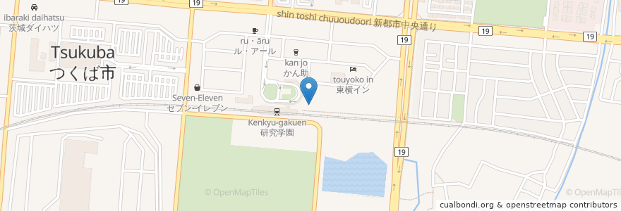 Mapa de ubicacion de Shangri-la Coffee en ژاپن, 茨城県, つくば市.