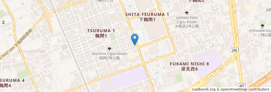 Mapa de ubicacion de ヤマグチ薬局 en Japão, 神奈川県, 大和市.