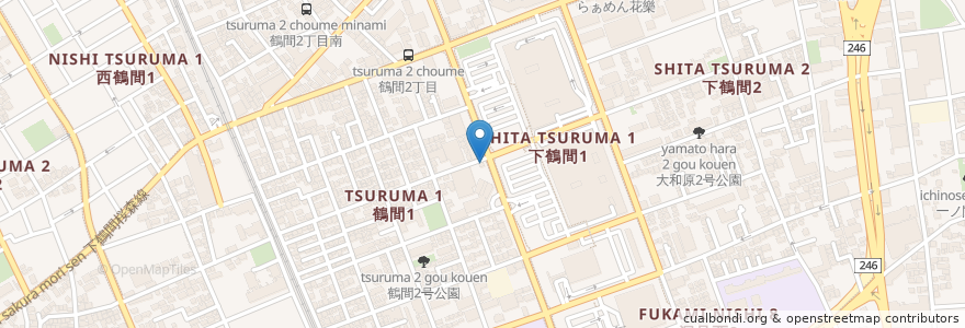 Mapa de ubicacion de 吉野家 en Japonya, 神奈川県, 大和市.