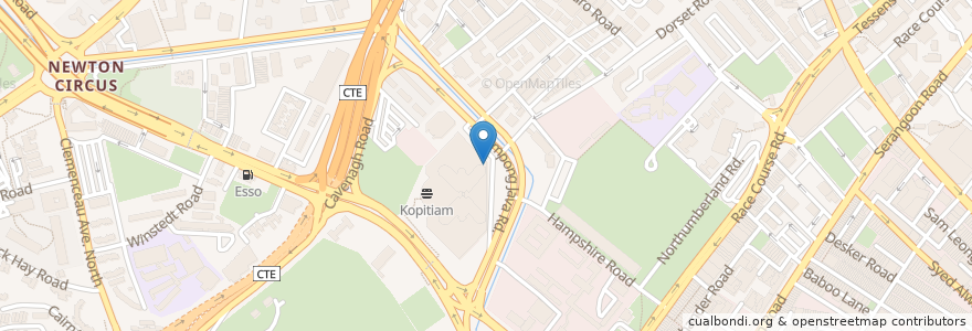 Mapa de ubicacion de KKH Hospital en 新加坡, 中区.