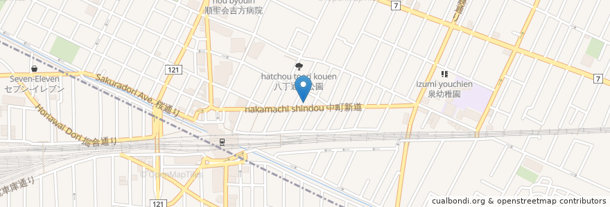 Mapa de ubicacion de 草の実 en Japan, Tokio, 武蔵野市.