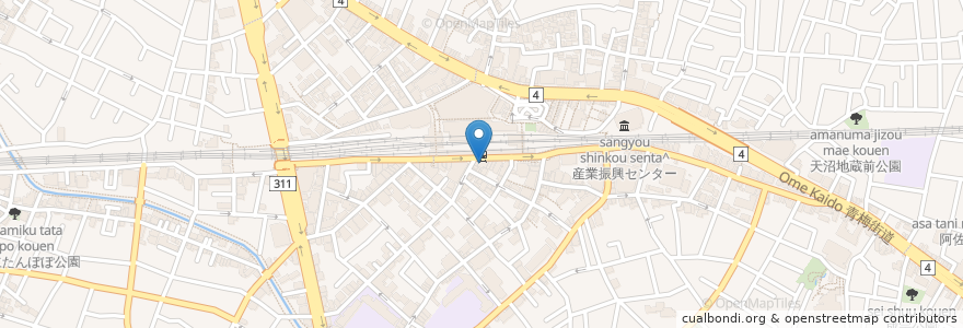 Mapa de ubicacion de 荻窪五丁目酒場 en Jepun, 東京都, 杉並区.