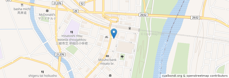 Mapa de ubicacion de Saizeriya Misato Station South Exit en Japan, Saitama Prefecture, Misato.