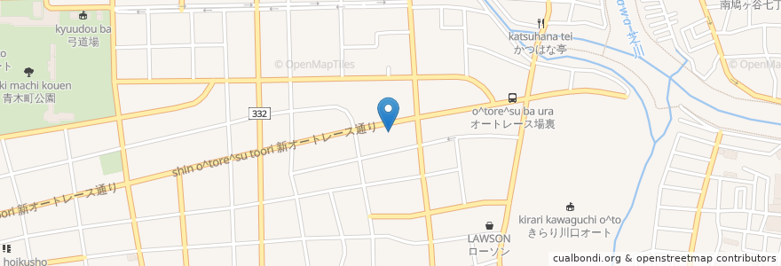 Mapa de ubicacion de 馬車道 en 日本, 埼玉县, 川口市.