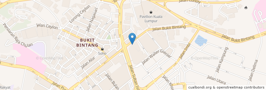Mapa de ubicacion de Lot 10 Hutong en マレーシア, セランゴール, クアラルンプール.