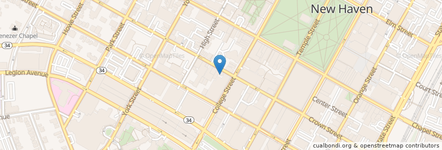Mapa de ubicacion de Bartropolis Dance Floor en الولايات المتّحدة الأمريكيّة, كونيتيكت, New Haven County, New Haven.