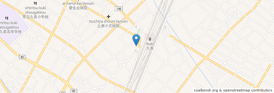 Mapa de ubicacion de さくら水産 en Japão, 埼玉県, 久喜市.