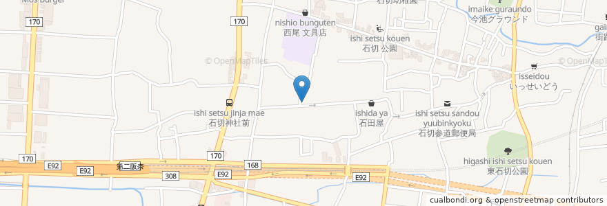 Mapa de ubicacion de かなみ en Japan, Präfektur Osaka, 東大阪市.