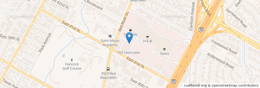 Mapa de ubicacion de Castle Dental en Stati Uniti D'America, Texas, Travis County, Austin.
