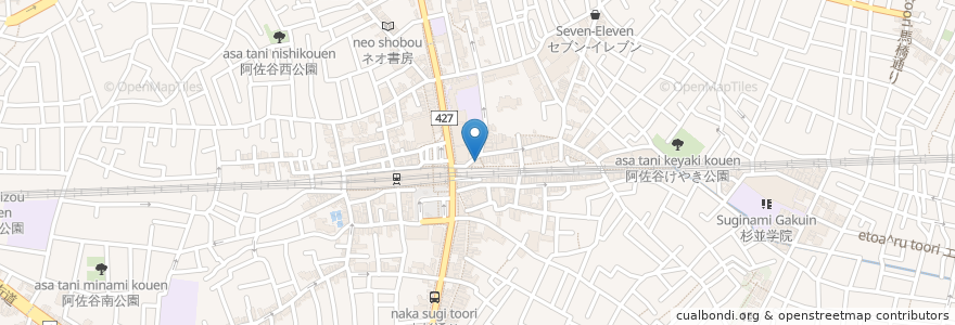 Mapa de ubicacion de ばんちょう en Jepun, 東京都, 杉並区.