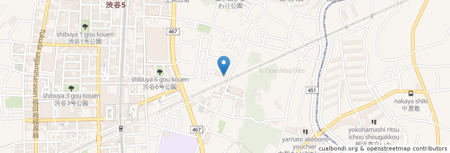Mapa de ubicacion de ノバ薬局 en 일본, 가나가와현, 大和市.