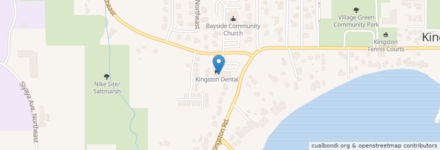 Mapa de ubicacion de Kingston Eye Care Center en Verenigde Staten, Washington, Kitsap County.