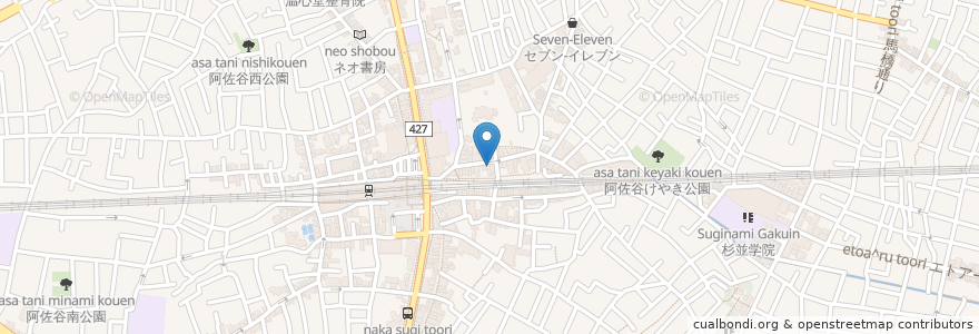 Mapa de ubicacion de なないろ薬局 en 일본, 도쿄도, 杉並区.