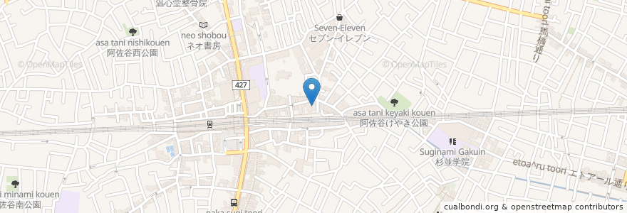 Mapa de ubicacion de 神作歯科医院 en 일본, 도쿄도, 杉並区.