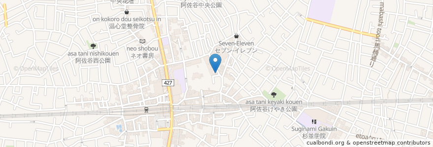 Mapa de ubicacion de 阿佐谷ファーマシー en Япония, Токио, Сугинами.