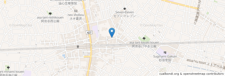 Mapa de ubicacion de 東海楼 en Jepun, 東京都, 杉並区.