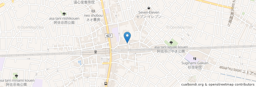 Mapa de ubicacion de そば処 大古久 en Japan, Tokio, 杉並区.