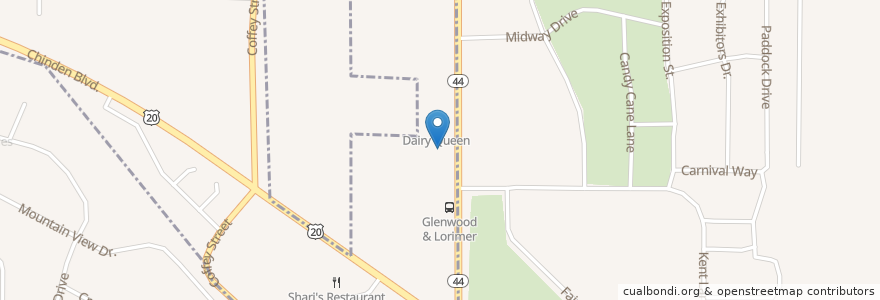 Mapa de ubicacion de Crooked Fence Barrelhouse en United States, Idaho, Ada County, Garden City.