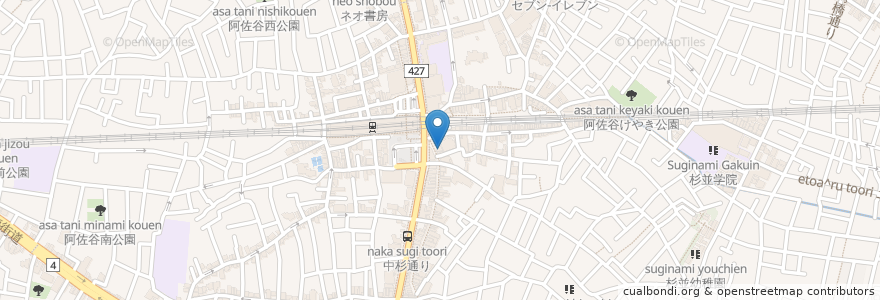 Mapa de ubicacion de 石井薬局 en Jepun, 東京都, 杉並区.