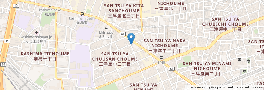 Mapa de ubicacion de たこ焼き　あほや en Japonya, 大阪府, 大阪市, 淀川区.
