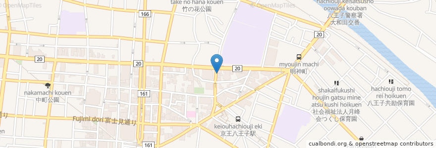 Mapa de ubicacion de 大衆食堂あっぱれ en ژاپن, 東京都, 八王子市.