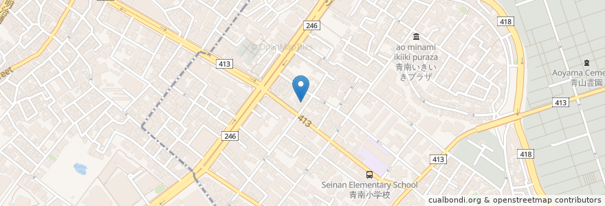 Mapa de ubicacion de Super A Market Bar & Grill en ژاپن, 東京都, 渋谷区.