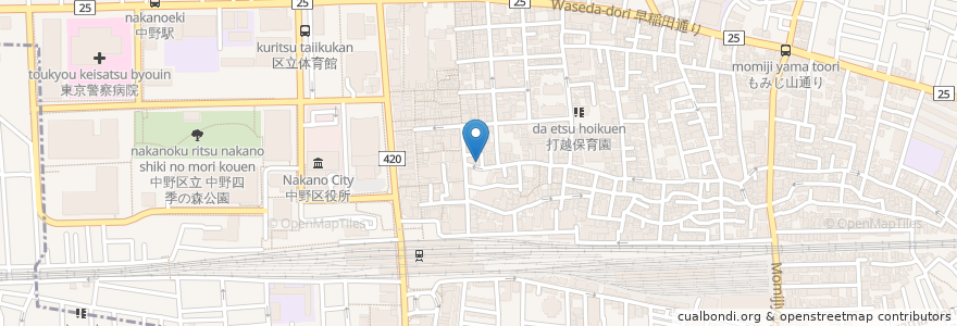 Mapa de ubicacion de Deep Joty en Giappone, Tokyo, 中野区.