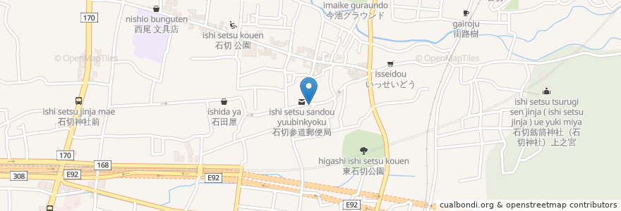 Mapa de ubicacion de たこつぼ en 日本, 大阪府, 東大阪市.