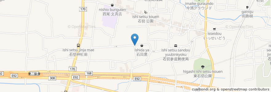 Mapa de ubicacion de 坂本昌胤 en اليابان, أوساكا, 東大阪市.