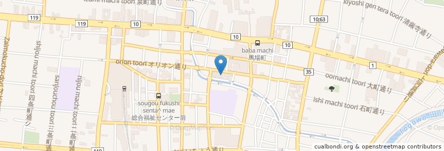 Mapa de ubicacion de Y's tea room en اليابان, 栃木県, 宇都宮市.