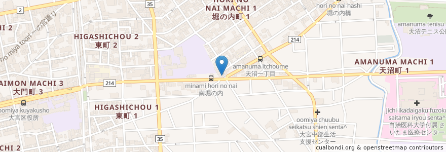 Mapa de ubicacion de Coffee Salon ViVi en 일본, 사이타마현, さいたま市, 大宮区.