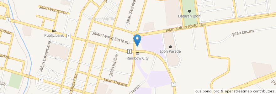 Mapa de ubicacion de Petron Jalan Sultan Idris Shah en 马来西亚, 霹雳州.