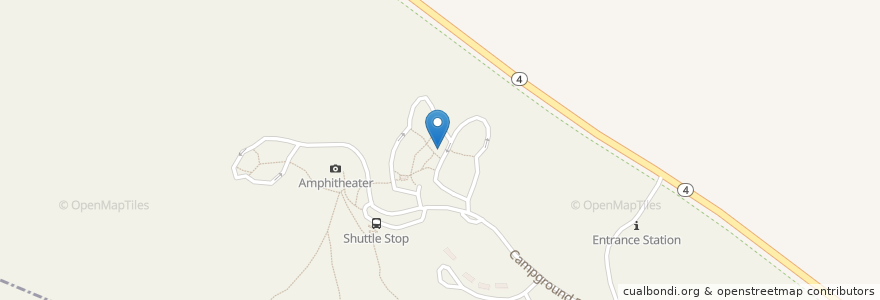 Mapa de ubicacion de Juniper Loop A Restroom en ایالات متحده آمریکا, نیومکزیکو, Los Alamos County.