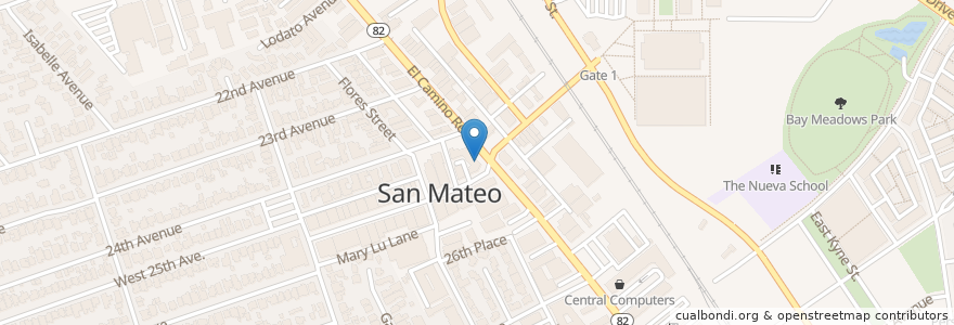 Mapa de ubicacion de Mama Vietnames en ایالات متحده آمریکا, کالیفرنیا, San Mateo County, San Mateo.