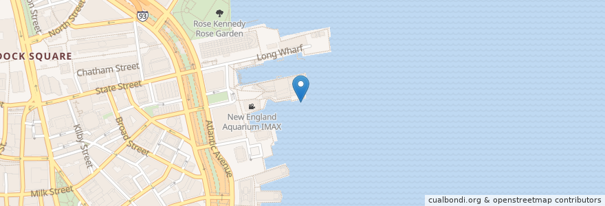 Mapa de ubicacion de New England Aquarium/Financial District en Amerika Birleşik Devletleri, Massachusetts, Suffolk County, Boston.