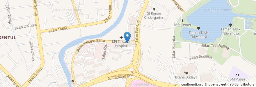 Mapa de ubicacion de Mee Bandung House (Muar) en Malásia, Selangor, Kuala Lumpur.