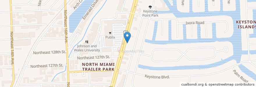Mapa de ubicacion de Dunkin' Donuts en United States, Florida, Miami-Dade County, North Miami.