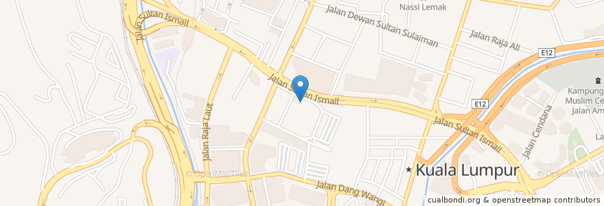 Mapa de ubicacion de Maybank Medan Tuanku en Malaysia, Selangor, Kuala Lumpur.