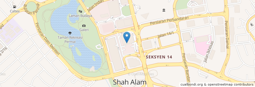 Mapa de ubicacion de Nandos en Malaysia, Selangor, Shah Alam.