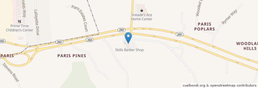 Mapa de ubicacion de Karate en 미국, 메릴랜드, Calvert County.