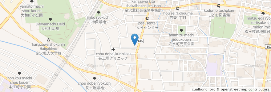 Mapa de ubicacion de さいとう眼科 en اليابان, إيشيكاوا, 金沢市.