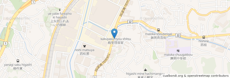 Mapa de ubicacion de とつか整形外科皮フ科 en Japón, Prefectura De Kanagawa, Yokohama, 戸塚区.