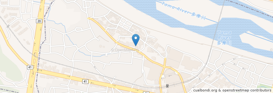Mapa de ubicacion de 創価学会桜ケ丘文化会館 en Japão, Tóquio, 多摩市.