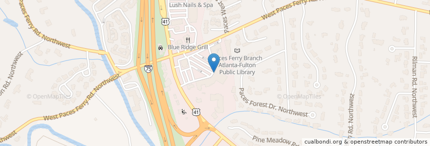 Mapa de ubicacion de Presto! en アメリカ合衆国, ジョージア州, Fulton County, Atlanta.